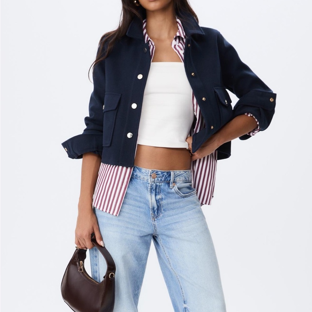 Stradivarius Navy Jacket
